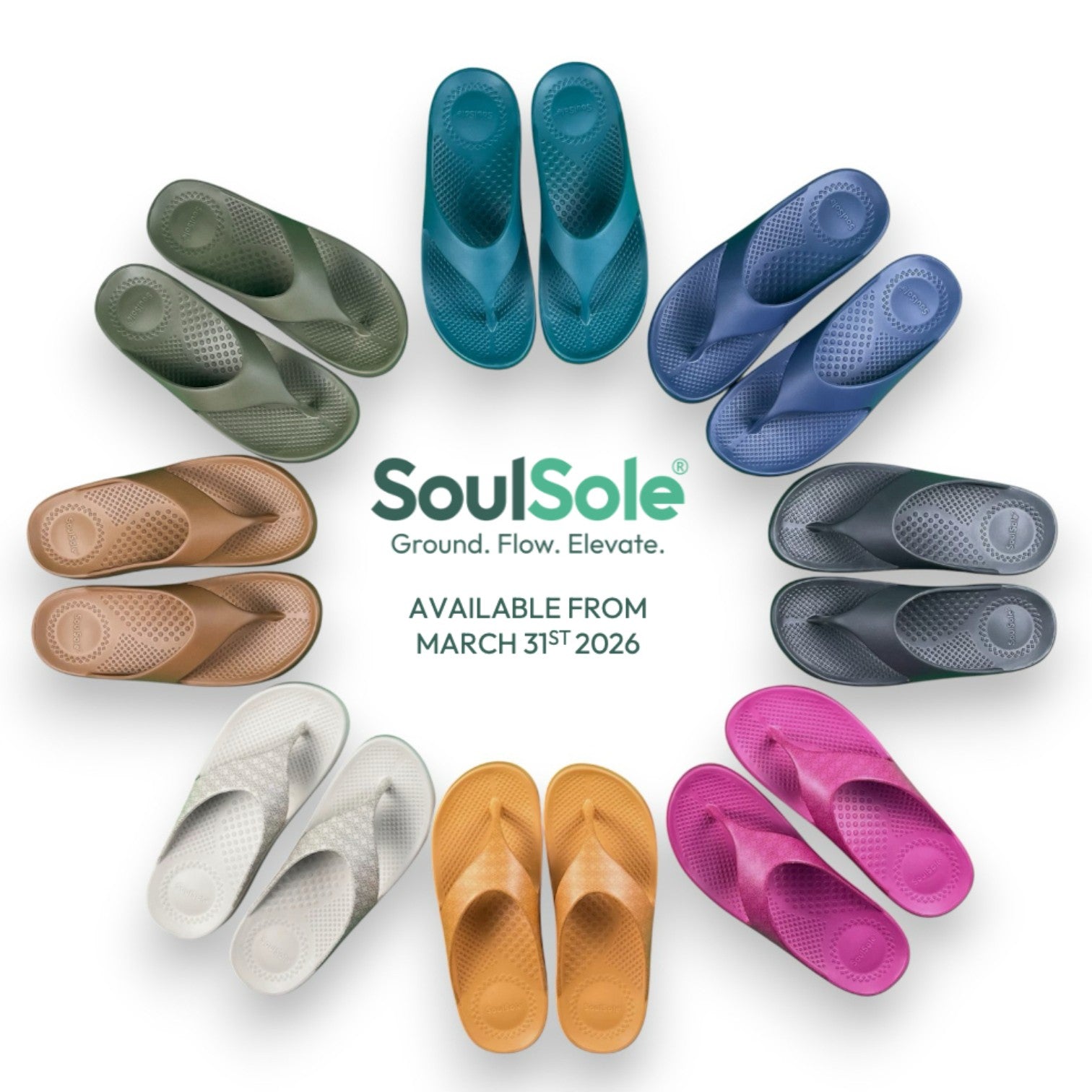 Solar Vitality Serenity Flip Flops