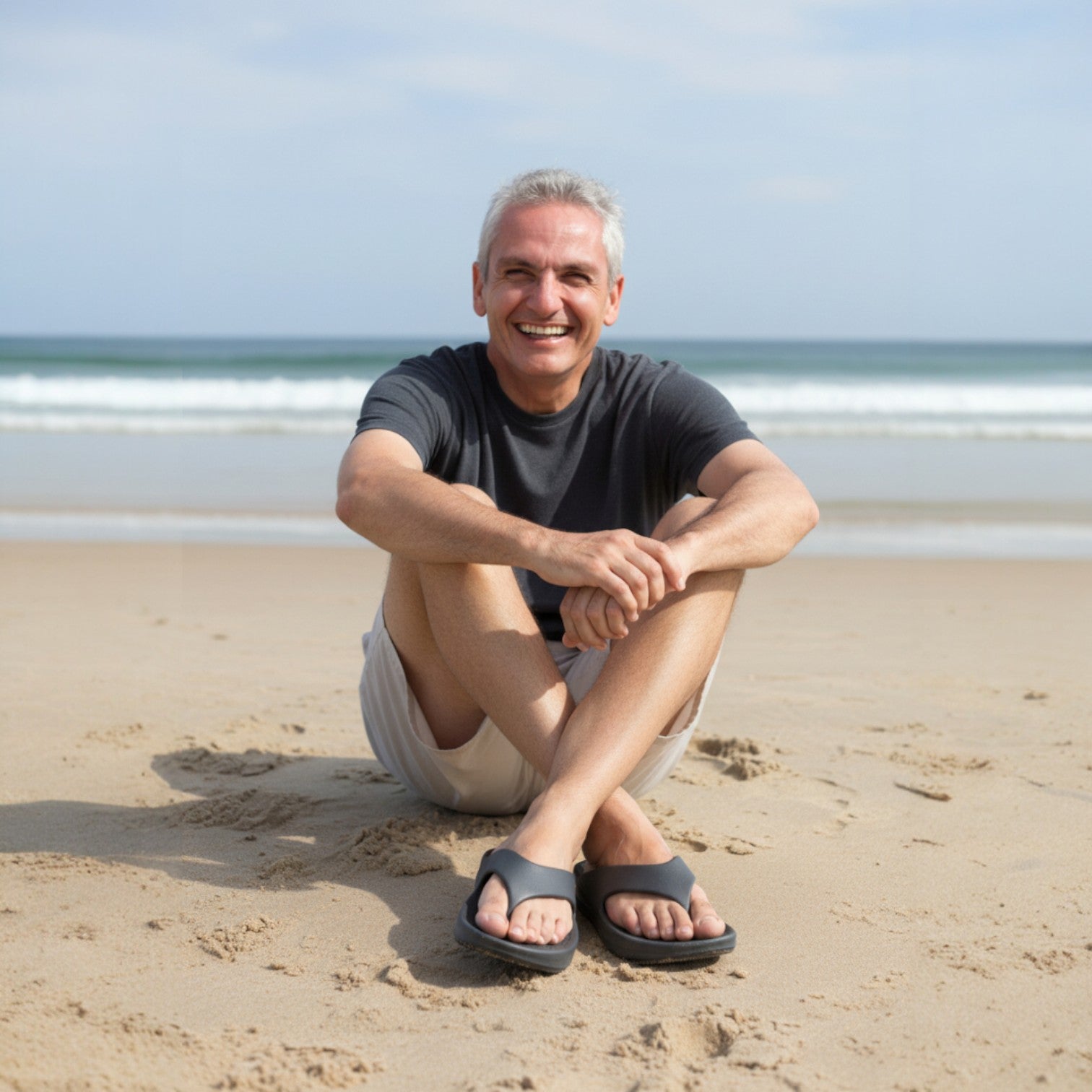 True Slate Serenity Flip Flops